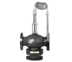 洗浴熱水用的溫控調節(jié)閥三通型